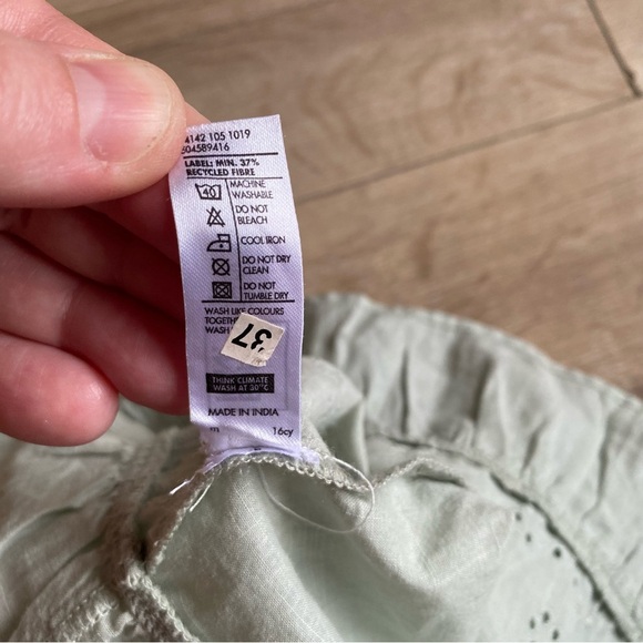 Edition tank top eyelet lace floral detailing ruffle hem 100 % cotton boho - Picture 5 of 7